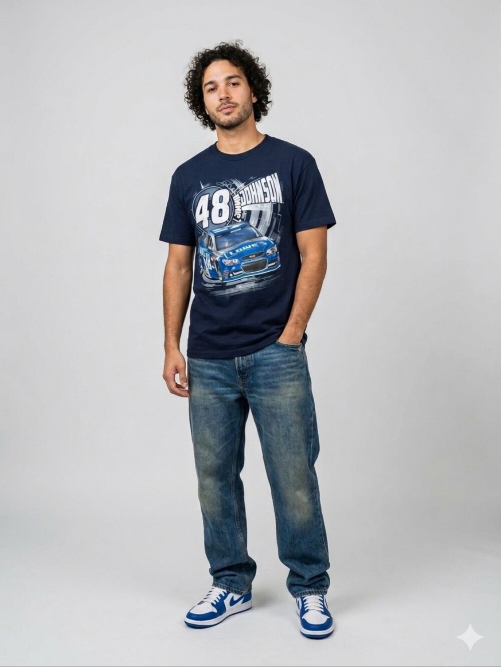 NASCAR Jimmie Johnson 48 Lowe's Hendrick Motorsports Tee Large Graphic Tee